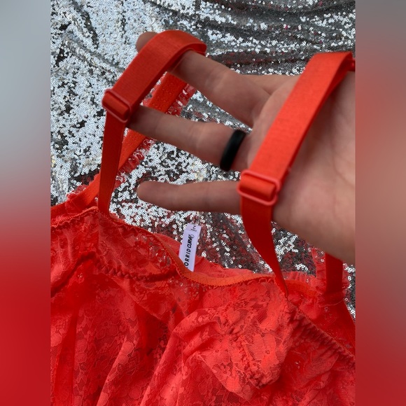 Torrid curve coral orange lingerie dress/top - Picture 10 of 10